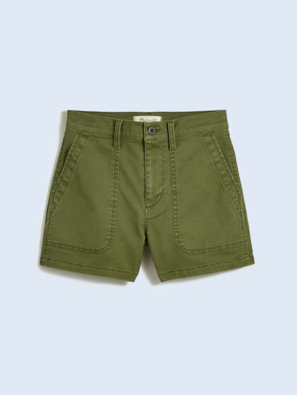 Madewell Olive Green Perfect Vintage Fatigue Shorts